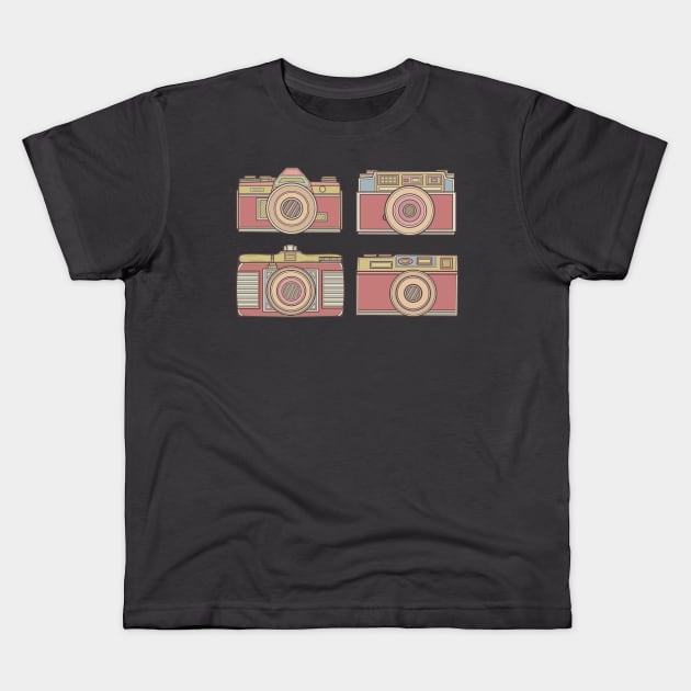 Cool Classic Camera Kids T-Shirt by milhad